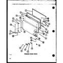 Amana TM16N1-P1102116W freezer door parts (tm20n/p1102105w) (tm20n/p1102106w) diagram