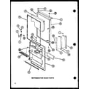 Amana TJ20N-P1102114W refrigerator door parts (tj18n/p1102111w) (tj18n/p1102112w) diagram