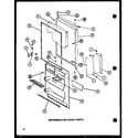 Amana TJ20N-P1102114W refrigerator door parts (tj20n/p1102113w) (tj20n/p1102114w) diagram