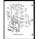 Amana TJ20N-P1102114W refrigerator door parts (tj22n/p1102115w) diagram