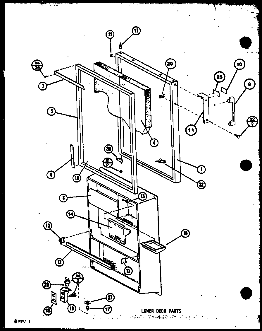 Amana TM14NL-P7705210WL lower door parts (tm14m/p7705208w) (tm14ml/p7705208wl) (tm14m1/p7705209w) (tm14m1l/p7705209wl) (tm14m1g/p7705209wg) (tm14nl/p7705210wl) (tm14n/p7705210w) (tm14n1g/p7705211wg) (tm14n1/p7705211w) (tm14n1l/p7705211wl) diagram
