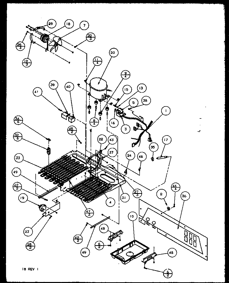 Amana 85178L-P1117104WL compressor diagram