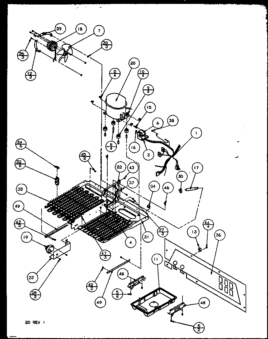 Amana 85178L-P1117104WL compressor diagram