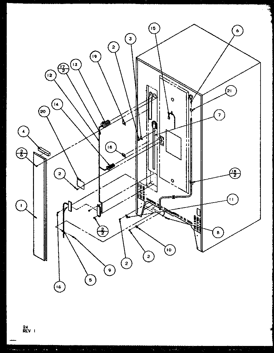 Amana 85178L-P1117104WL wiring harness & cord diagram