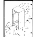 Amana TL20QL-P1111705WL cabinet bottom and back diagram