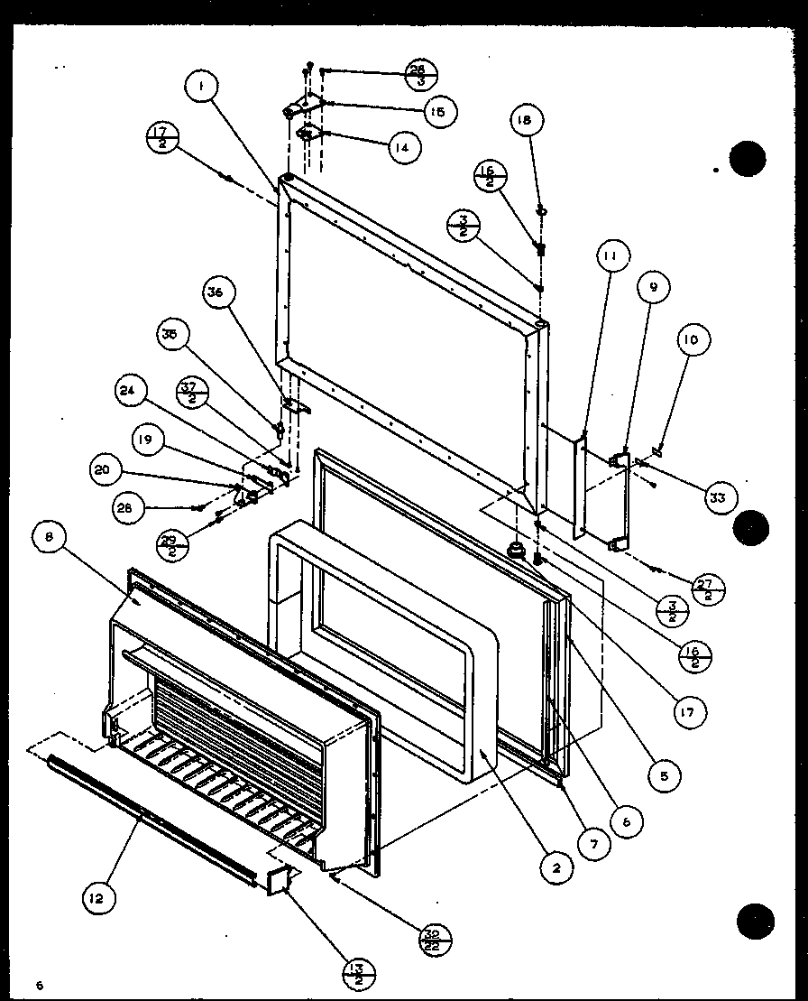 Amana CICS3-P8735803W (tm14qbw/p1111101ww) (tm14qbg/p1111101wg) (tm14qbl/p1111101wl) (tm14qb1g/p1111102wg) (tm14qb1l/p1111102wl) (tm14qb1w/p1111102ww) diagram