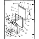 Amana 85861W-P1117302WW refregerator door diagram
