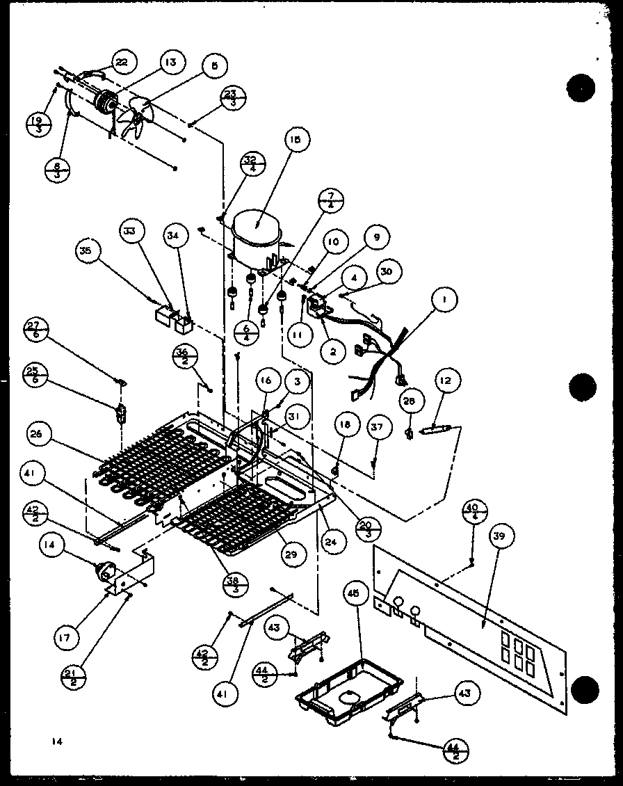 Amana 86868L-P1116903WL compressor diagram