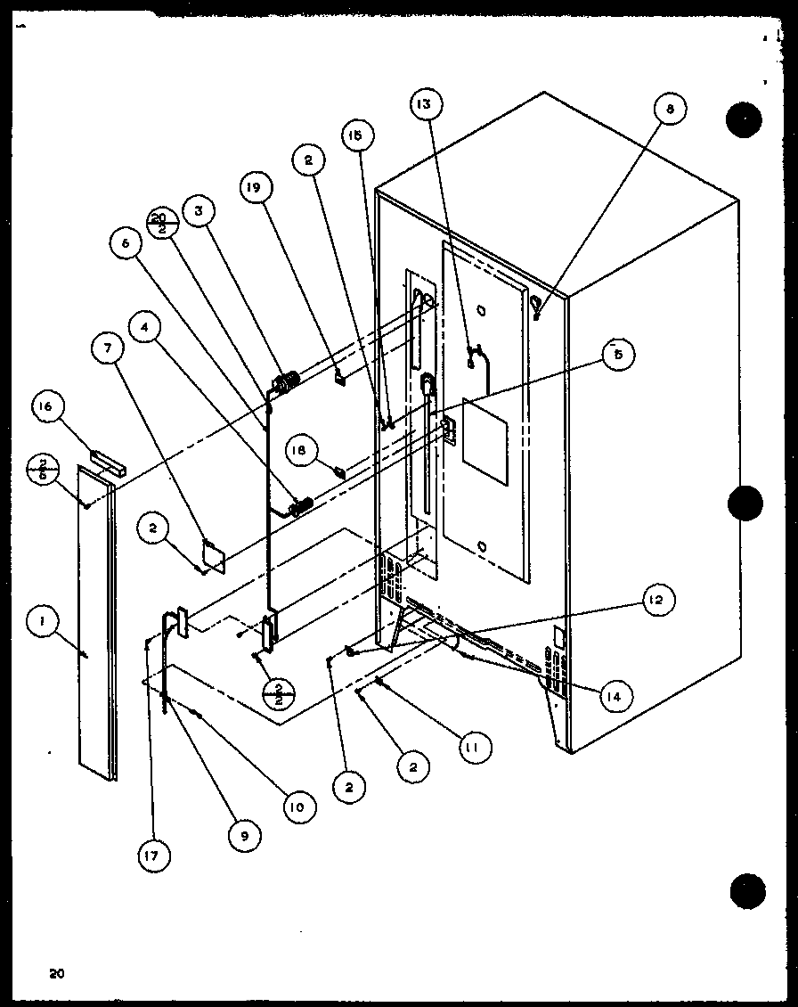 Amana 86868L-P1116903WL wiring harness & cord diagram