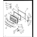 Amana TZI22RW-P1168007WW freezer door (tz21re/p1157604we) (tz21rl/p1157604wl) (tz21rg/p1157604wg) (tz21rw/p1157604ww) (tzi21rl/p1168005wl) (tzi21re/p1168005we) (tzi21rw/p1168005ww) diagram
