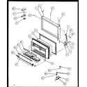 Amana TZ21RW-P1157604WW freezer door (tz22rl/p1157703wl) (tz22re/p1157703we) (tz22rw/p1157703ww) (tzi22re/p1168007we) (tzi22rl/p1168007wl) (tzi22rw/p1168007ww) diagram