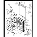 Amana TZ21RW-P1157604WW refrigerator door (tg18rbg/p1158303wg) (tg18rbl/p1158303wl) (tg18rbw/p1158303ww) (tz18rg/p1158405wg) (tz18rl/p1158405wl) (tz18rw/p1158405ww) (tq18rbg/p1158406wg) (tq18rbl/p1158406wl) (tq18rbw/p1158406ww) diagram