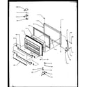 Amana TX19RW-P1158504WW freezer door diagram