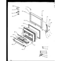 Amana TX19RW-P1158504WW freezer door diagram