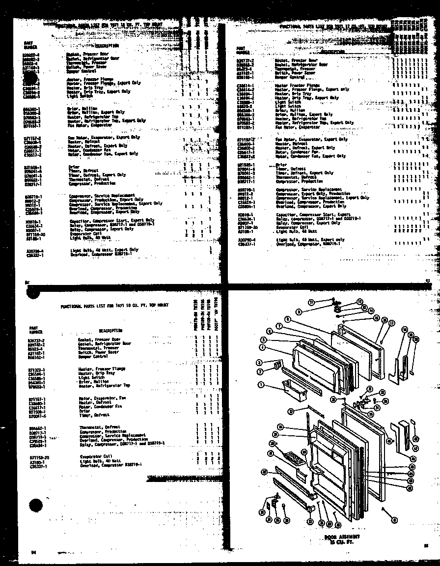 Amana TR17G-P60101-1W door assembly 15 cu. ft. (tr15g-c/p60178-11wc) (tr15g-a/p60178-11wa) (tr15g/p60178-11w) (tr15g-ag/p60178-11wg) (tr15g-c/p60100-4wc) (tr15g-a/p60100-4wa) (tr15g/p60100-4w) (tr15g-ag/p60100-4wg) (t15g/p60100-5w) (t15g-c/p60100-5wc) (t15g-a/p60100-5wa) (et15 diagram