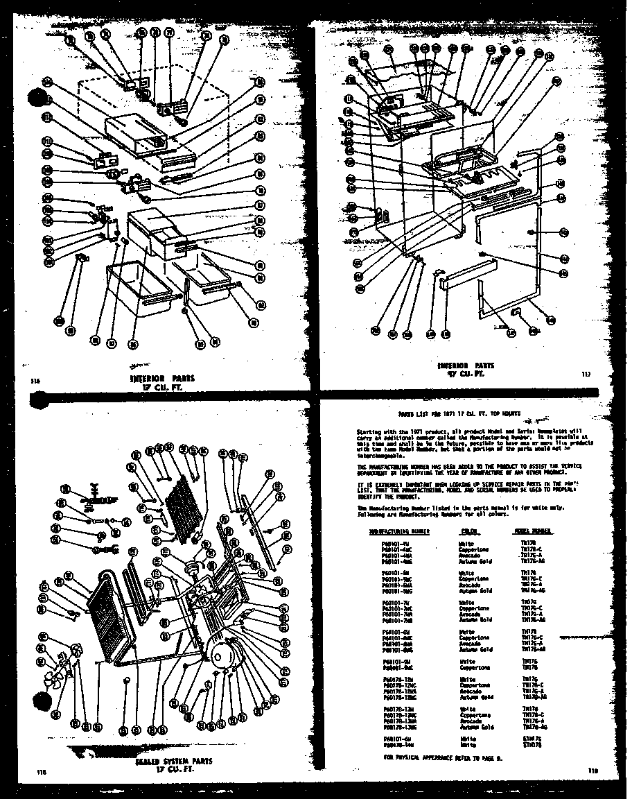 Amana TR17G-P60101-1W interior parts 17 cu. ft. (tr17g-a/p60178-12wa) (tr17g/p60178-12w) (tr17g-ag/p60178-12wc) (tr17g-c/p60178-12wc) (tr17g/p60101-4w) (tr17g-c/p60101-4wc) (tr17g-ag/p60101-4wg) (tr17g-a/p60101-4wa) (tm17g/p60101-5w) (tm17g-c/p60101-5wc) (tm17g-ag/p60101-5wg) diagram