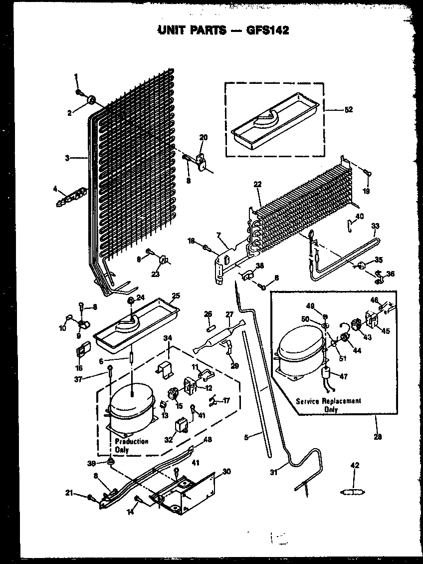 Caloric GFS142/MN10 unit parts (gfs142/mn00) (gfs142/mn01) (gfs142/mn02) (gfs142/mn10) (gfs142/mn11) diagram
