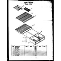 Caloric GFS162/MN10 shelf parts diagram