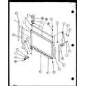 Amana TZ18Q2W-P1156103WW freezer door and trim parts diagram