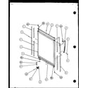 Amana TZ18Q2W-P1156103WW refrigerator door and trim parts diagram