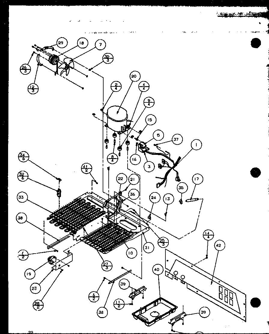 Amana TZ18Q2G-P1156103WG (tecumseh compressor) (tz18ql/p1156102wl) (tz18qg/p1156102wg) (tz18qw/p1156102ww) diagram