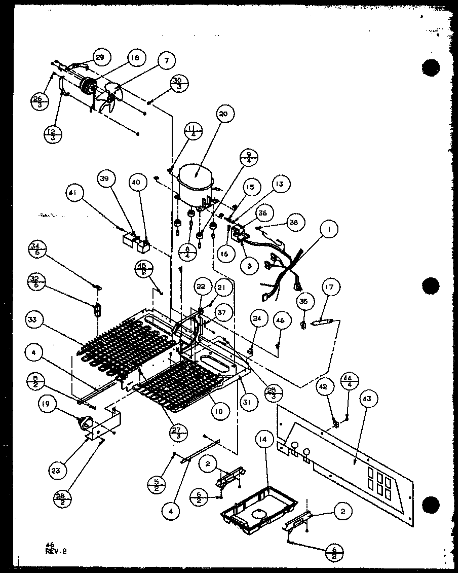 Amana TZI20QW-P1156204WW (panasonic compressor) (tz20qw/p1156201ww) (tz20qg/p1156201wg) (tz20qe/p1156201we) (tz20ql/p1156201wl) (tzi20qw/p1156203ww) (tzi20ql/p1156203wl) diagram