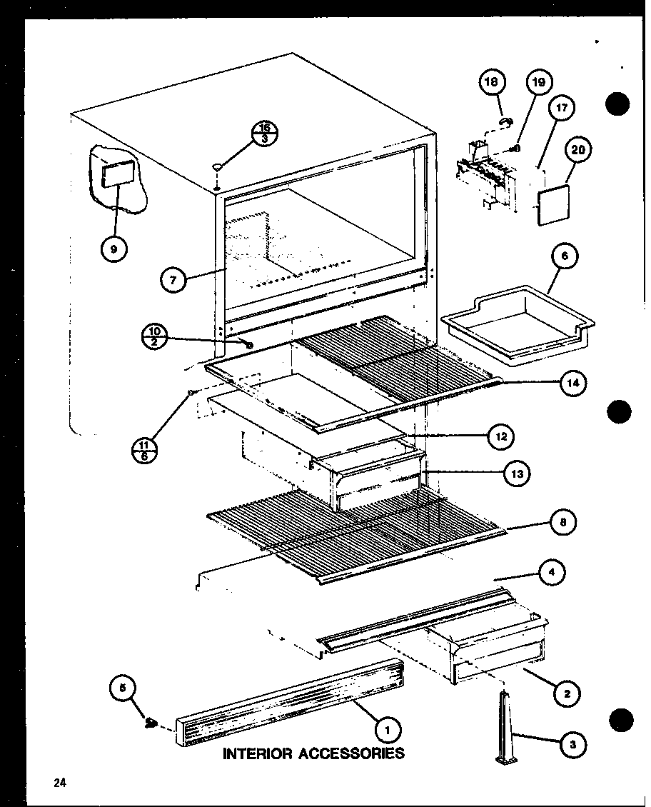 Amana TC22H-P7711035W interior accessories (tmi20sph/p7711030w) (tmi20sph/p7711031w) diagram