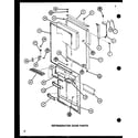 Amana TR18H-P7711033W refrigerator door parts (tc22h/p7711034w) (tc22h/p7711035w) diagram