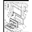 Amana TZ23QE-P1114904WE freezer door (ebony) (tz19qw/p1111409ww) (tz19qg/p1111409wg) (tz19qe/p1111409we) (tz19ql/p1111409wl) (tz19qw/p1111410ww) (tz19qg/p1111410wg) (tz19qe/p1111410we) (tz19ql/p1111410wl) (tz21q2w/p1111713ww) (tz21q2l/p1111713wl) (tz21q2e/p1111713we) (tz23qg/p11 diagram