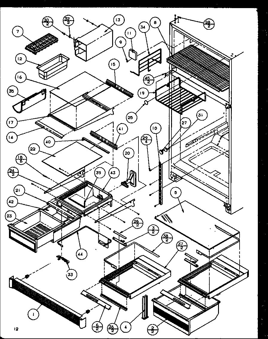 Amana TZ21Q2E-P1111713WE cabinet shelving (white (tz19qw/p1111409ww) (tz19qg/p1111409wg) (tz19qe/p1111409we) (tz19ql/p1111409wl) (tz19qw/p1111410ww) (tz19qg/p1111410wg) (tz19qe/p1111410we) (tz19ql/p1111410wl) diagram