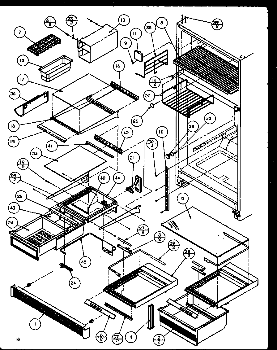 Amana TZ21Q2E-P1111713WE cabinet shelving (white (tz23qg/p1114904wg) (tz23qw/p1114904ww) (tz23ql/p1114904wl) (tz23qe/p1114904we) (tzi23qw/p1114905ww) (tzi23qg/p1114905wg) (tzi23ql/p1114905wl) diagram