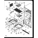 Amana TZ21RE-P1157601WE cabinet shelving (tz19rl/p1158501wl) (tz19re/p1158501we) (tz19rw/p1158501ww) diagram