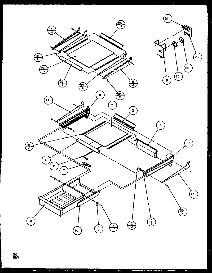Amana TZ21RL-P1157601WL cabinet shelving (tz19rl/p1158501wl) (tz19re/p1158501we) (tz19rw/p1158501ww) (tz22rl/p1157701wl) (tz22re/p1157701we) (tz22rw/p1157701ww) (tzi22re/p1168003we) (tzi22rl/p1168003wl) (tzi22rw/p1168003ww) diagram