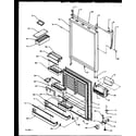 Amana TS18R2W-P1158411WW refrigerator door (tx19r2e/p1158506we) (tx19r2l/p1158506wl) (tx19r2w/p1158506ww) diagram