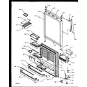 Amana TS18R2W-P1158411WW refrigerator door (tx22r2e/p1157706we) (tx22r2l/p1157706wl) (tx22r2w/p1157706ww) (txi22r2l/p1168014wl) (txi22r2e/p1168014we) (txi22r2w/p1168014ww) diagram