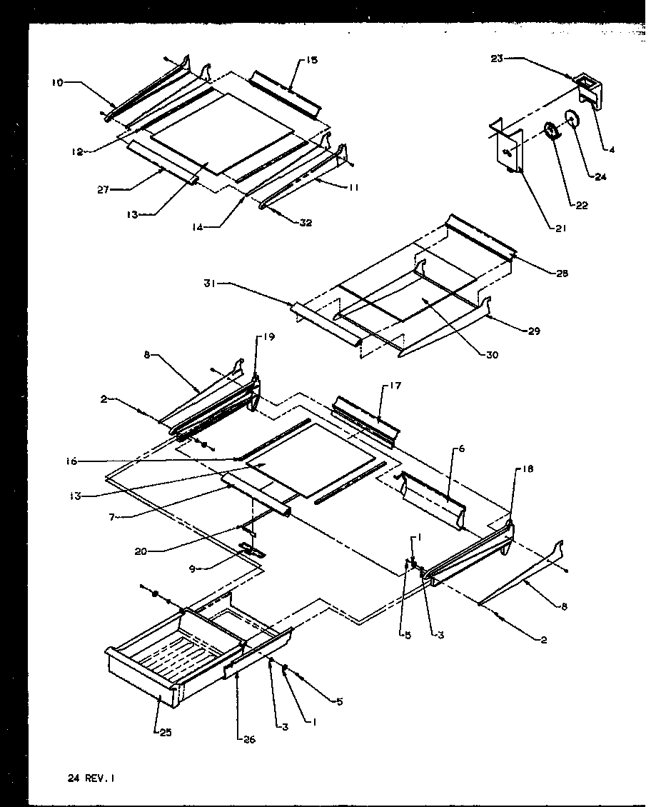 Amana TX19R2E-P1158506WE cabinet shelving (ts18r2l/p1158311wl) (ts18r2g/p1158311wg) (ts18r2w/p1158311ww) (tsi18r2l/p1182102wl) (tsi18r2w/p1182102ww) (tx18r2l/p1158412wl) (tx18r2w/p1158412ww) (tx21r2l/p1157609wl) (tx21r2e/p1157609we) (tx21r2w/p1157609ww) (txi21r2e/p1168012we) (txi diagram