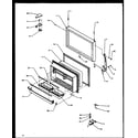 Amana TQ18R2W-P1158410WW freezer door (tz19r2l/p1158505wl) (tz19r2e/p1158505we) (tz19r2w/p1158505ww) diagram