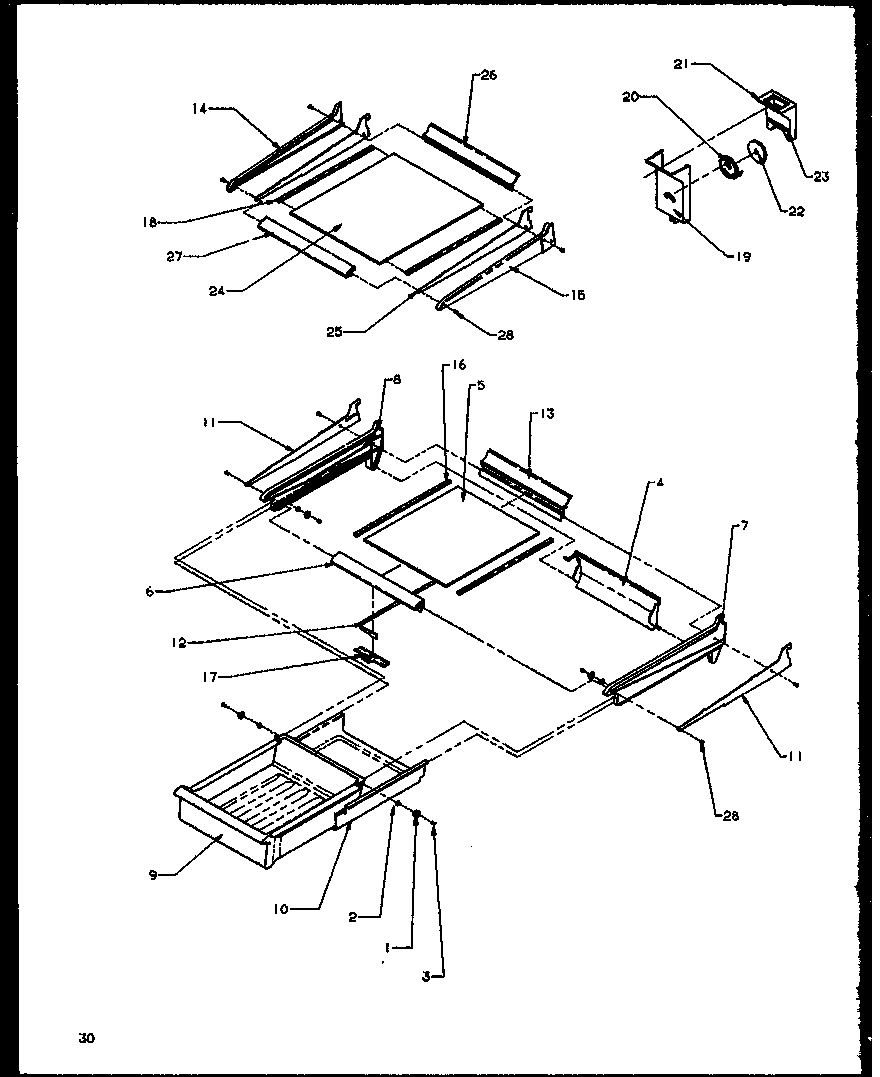 Amana TZI22R2W-P1168013WW cabinet shelving (tz19r2l/p1158505wl) (tz19r2e/p1158505we) (tz19r2w/p1158505ww) (tz22r2l/p1157705wl) (tz22r2e/p1157705we) (tz22r2w/p1157705ww) (tzi22r2e/p1168013we) (tzi22r2l/p1168013wl) (tzi22r2w/p1168013ww) diagram