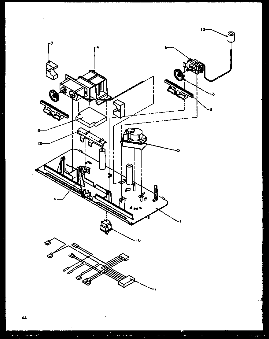 Amana TZI22R2W-P1168013WW control panel diagram