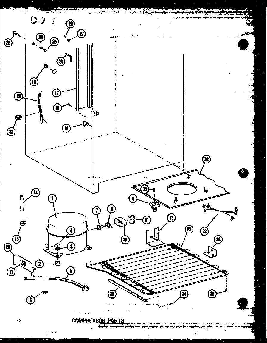 Amana ESUF14C-G/P60345-80W-G compressor parts (esuf14c-c/p60345-80w-c) (esuf14c/p60345-80w) (esuf14c-l/p60345-80w-l) (esuf14c-a/p60345-80w-a) (esuf14c-g/p60345-80w-g) (esuf16c/p60345-81w) (esuf16c-g/p60345-81w-g) (esuf16c-a/p60345-81w-a) (esuf16c-c/p60345-81w-c) (esuf16c-l/p60345-81w diagram