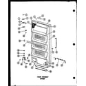 Amana EU18F/P60117-32W door assembly (u12f/p60117-25w) (u12f/p60117-33w) (u15f/p60117-34w) (u18f/p60117-35w) (u23f/p60117-36w) (eu12f/p60117-30w) (eu15f/p60117-31w) (eu18f/p60117-32w) diagram