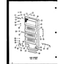 Amana EU18F/P60117-32W door assembly (uf16/p60117-29w) (uf16c/p60117-29wc) (uf16ag/p60117-29wg) (uf16a/p60117-29wa) diagram