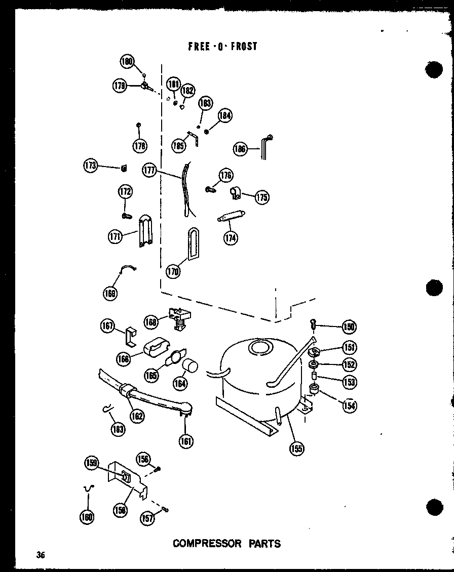 Amana UF22K-C/P60250-11WC compressor parts diagram