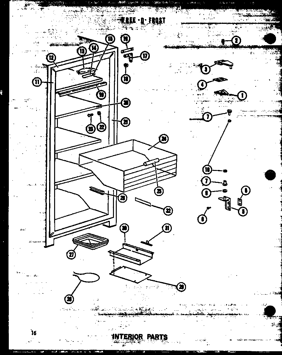 Amana ESUF14B-L/P60345-49WL interior parts (uf22b-c/p60345-51wc) (uf22b/p60345-51w) (uf22b-a/p60345-51wa) (uf22b-l/p60345-51wl) (uf22b-ag/p60345-51wg) diagram