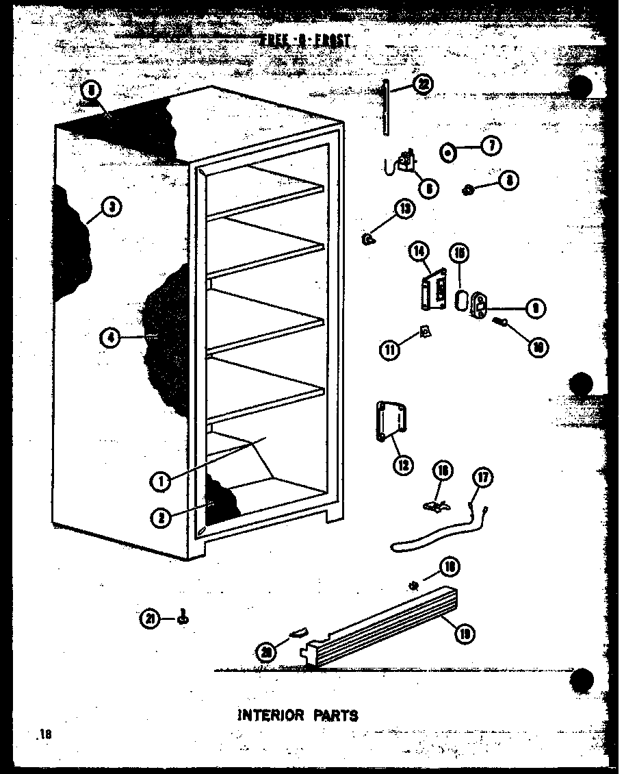 Amana ESUF14B-L/P60345-49WL interior parts (uf22b-c/p60345-51wc) (uf22b/p60345-51w) (uf22b-a/p60345-51wa) (uf22b-l/p60345-51wl) (uf22b-ag/p60345-51wg) diagram