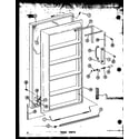 Amana ESU17B-A/P60345-48WA door parts diagram