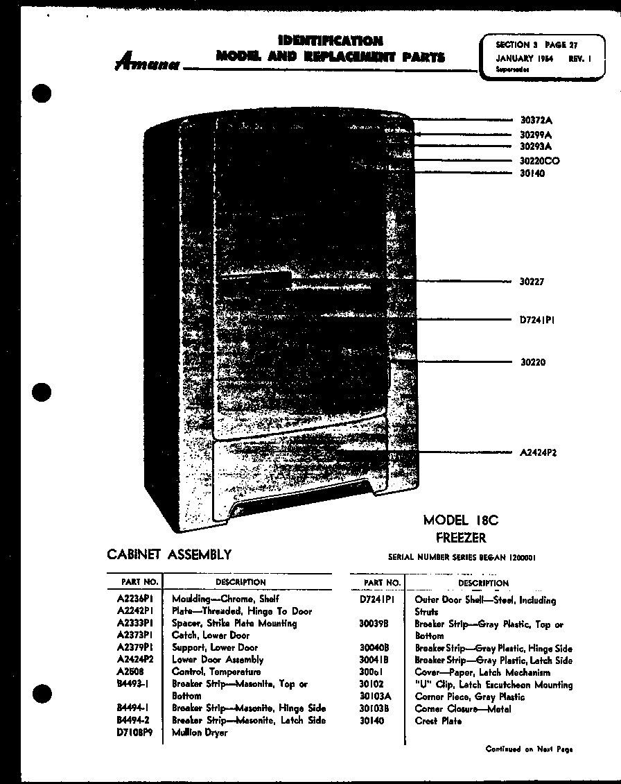 Amana 25WB model 18c diagram