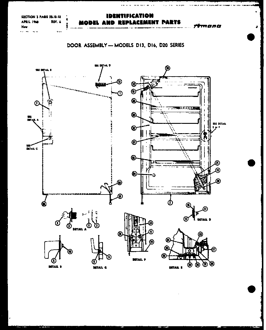 Amana 25S (d13) (d20) diagram