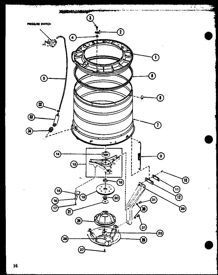 Amana LW2302/P7762112W (lw2402/p7762113w) (lw2403/p7762120w) diagram