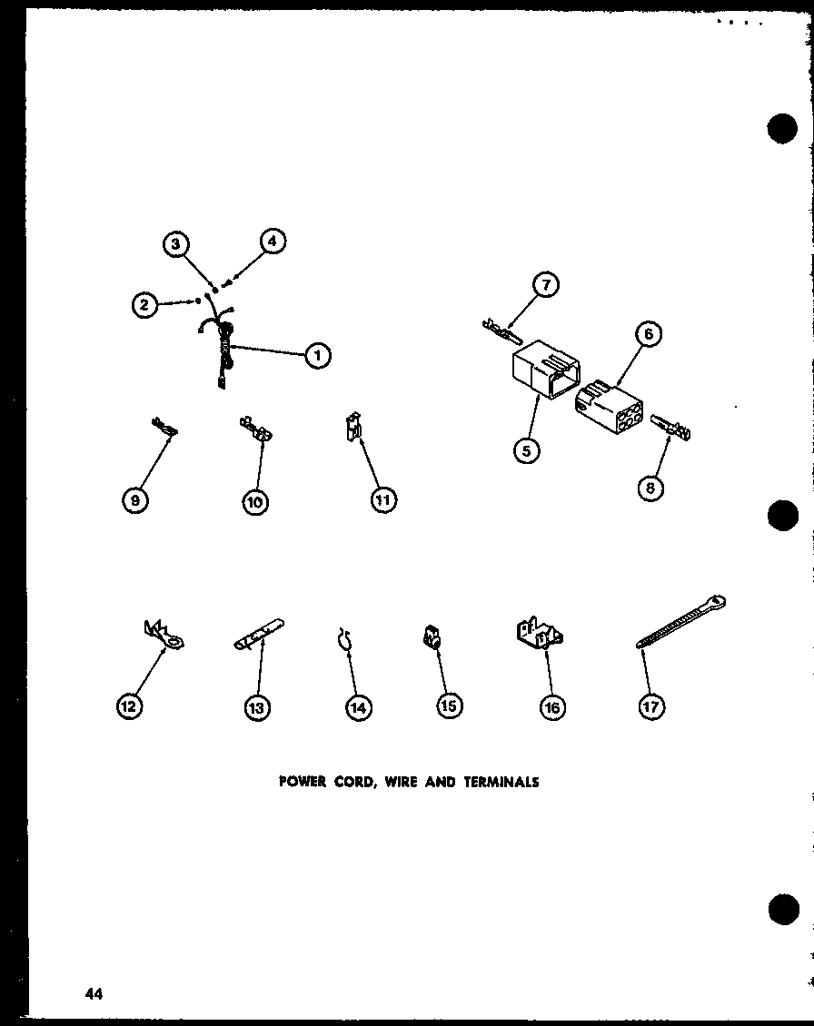 Amana LW2302/P7762112W power cord (lw2402/p7762113w) (lw2403/p7762120w) diagram